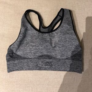 Gray Pink Sport Sports Bra Size L